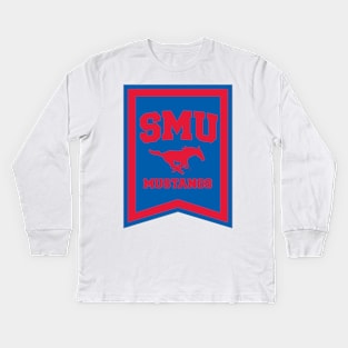 SMU Banner Kids Long Sleeve T-Shirt